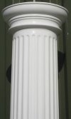 Freestanding Rounded Fluted Column Gloss Finish