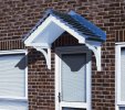 The Cheltenham Dual Pitched Tiled Over Door Canopy includes 2x Brackets