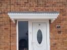 The Ripley Scalloped Lead Effect Flat Over Door Canopy includes 2x BRG8 Brackets
