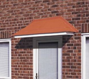 The Elsdon Clay Tiled Effect Over Door Canopy (no brackets)